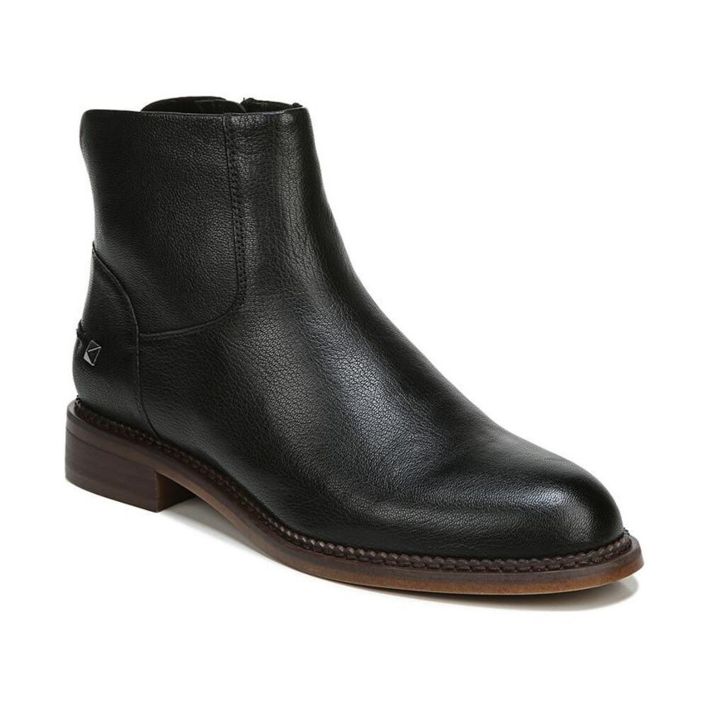 Franco Sarto Black Leather Ankle Boots